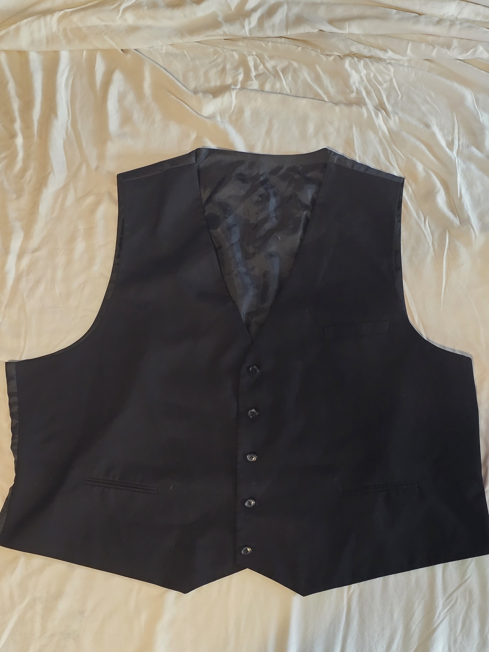 Men's Black Tailored Dress Vest - Classic Formalwear